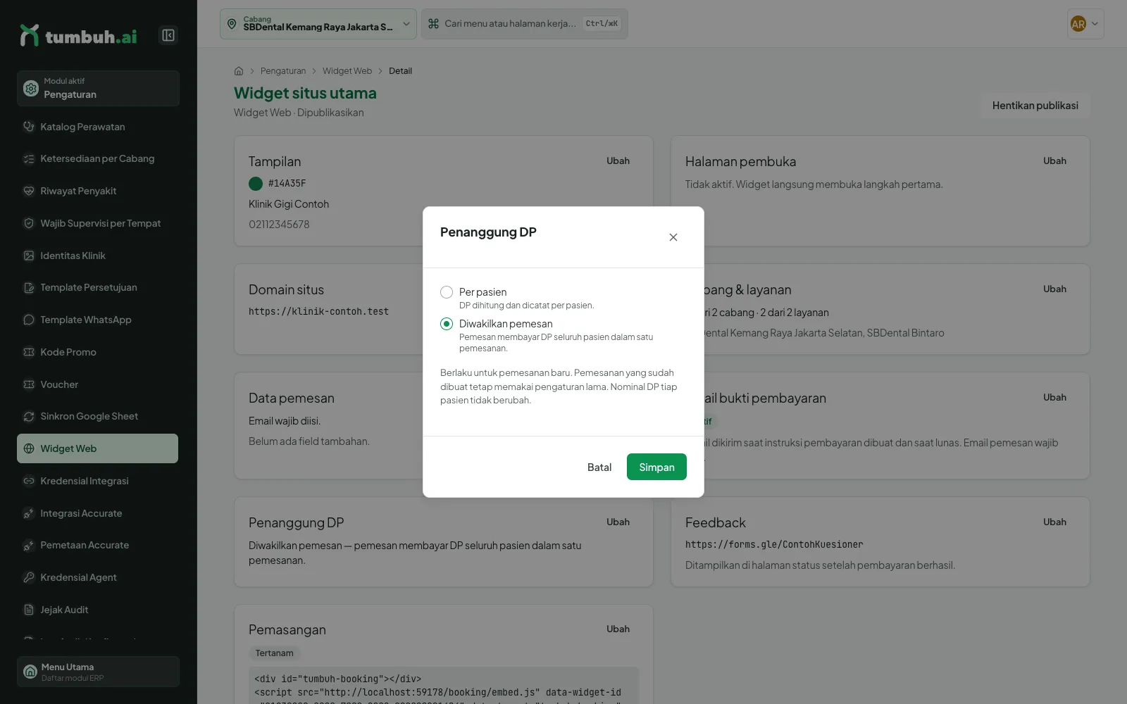 Dialog Penanggung DP