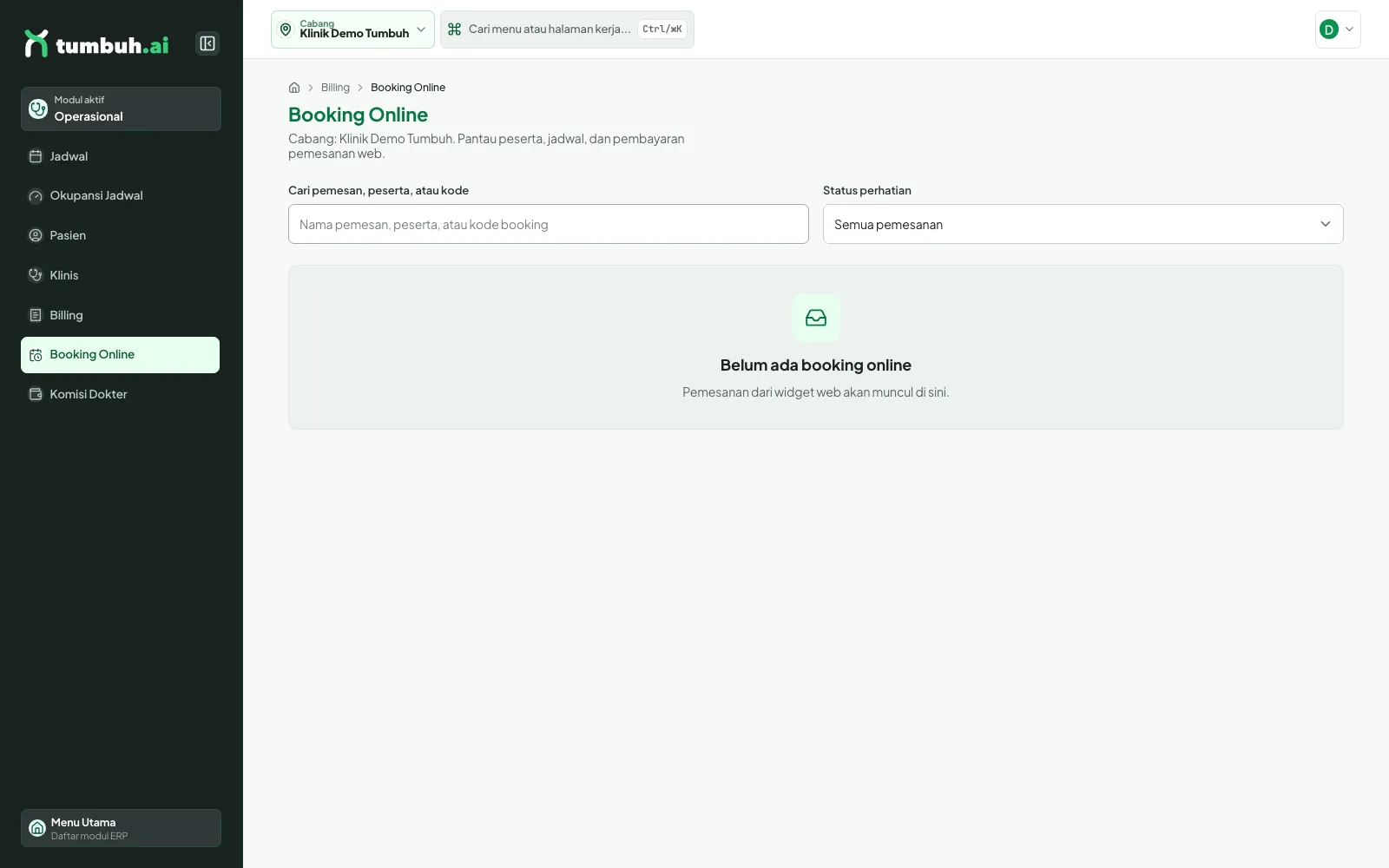 Booking Online
